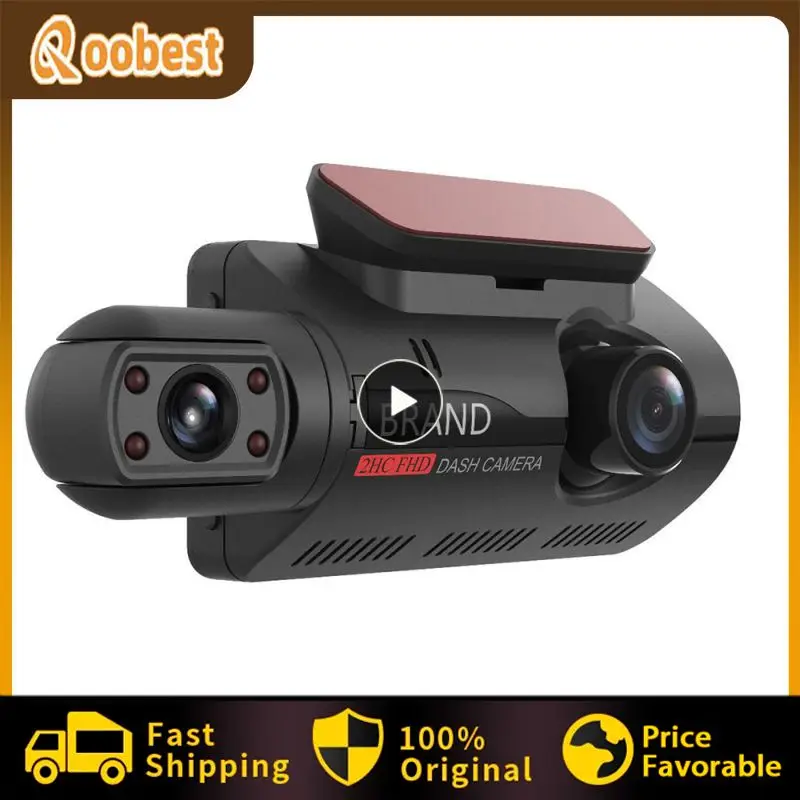 

Front And Inside Camera 1080p Video Recorder Cycle Recording Car Dvr Dash Cam Dual Lens Driving Recorder Car Accessories