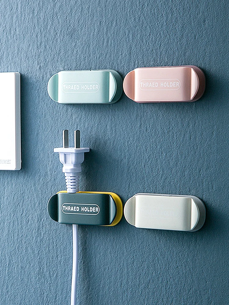 

holder Plug kitchen wall mount power cord storage strong paste punch-free bracket toothbrush holder socket hook