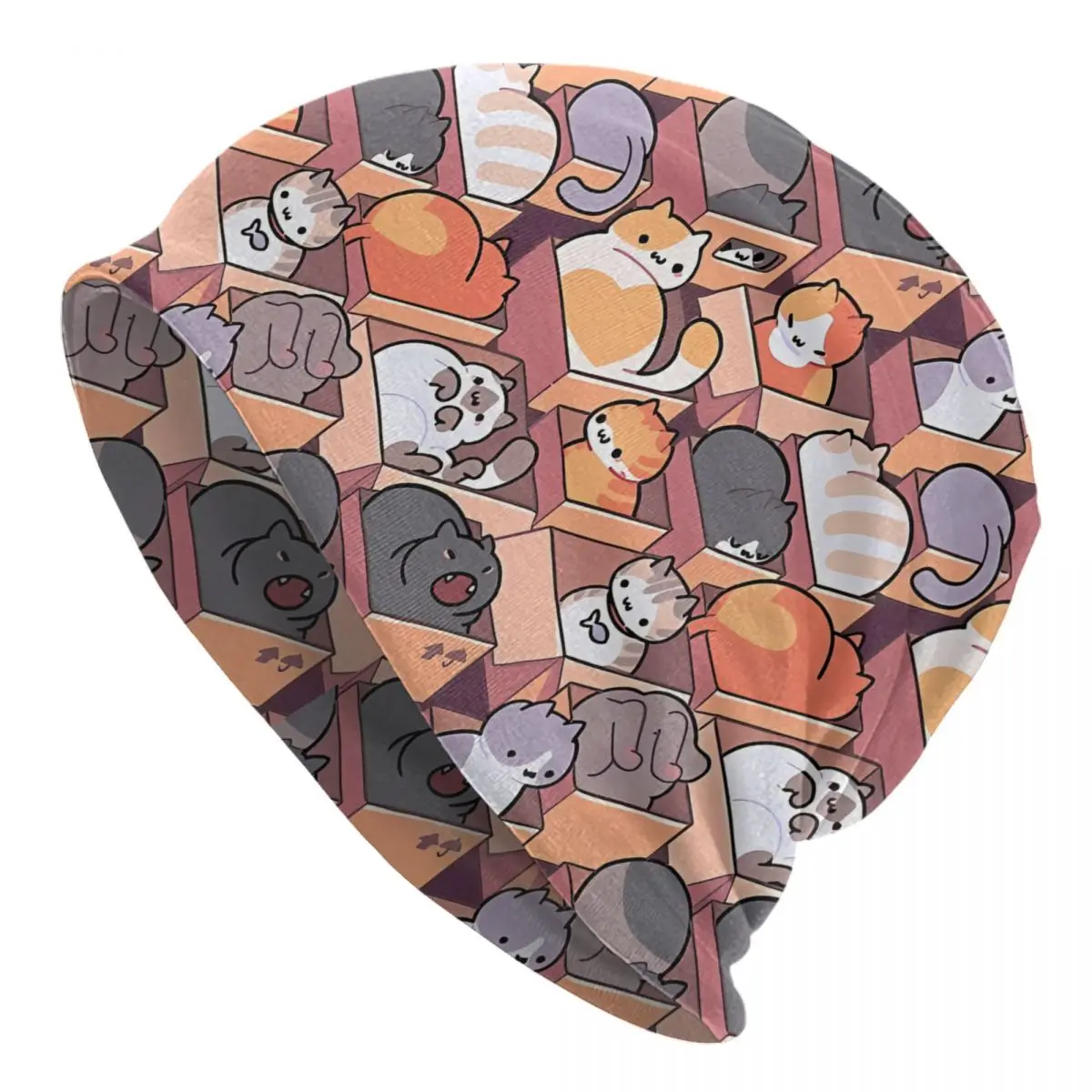 

Bonnet Hats Men Women's Cats In Boxes Cap Street Skullies Beanies Caps