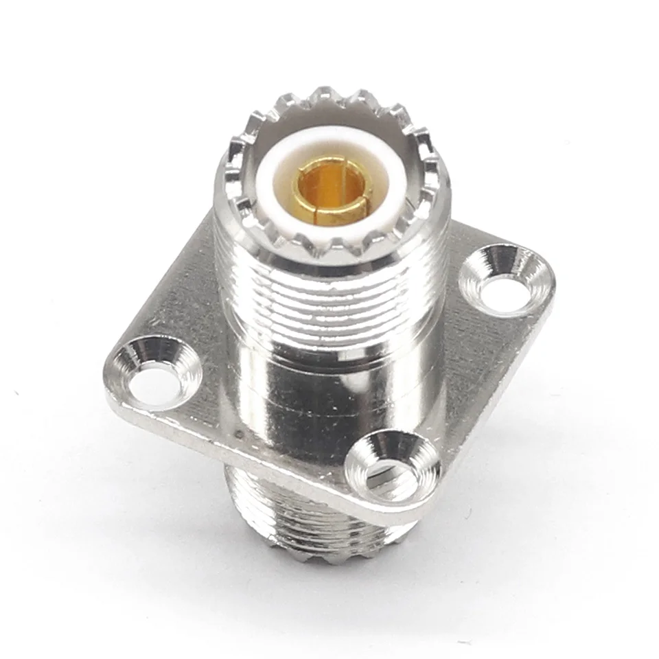 Адаптер радиочастотного адаптера SL16 M UHF-KKF female к SO239 square plate 25*25 copper