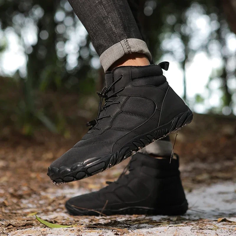 Мужские теплые туфли на платформе из хлопка вулканизированной подошве