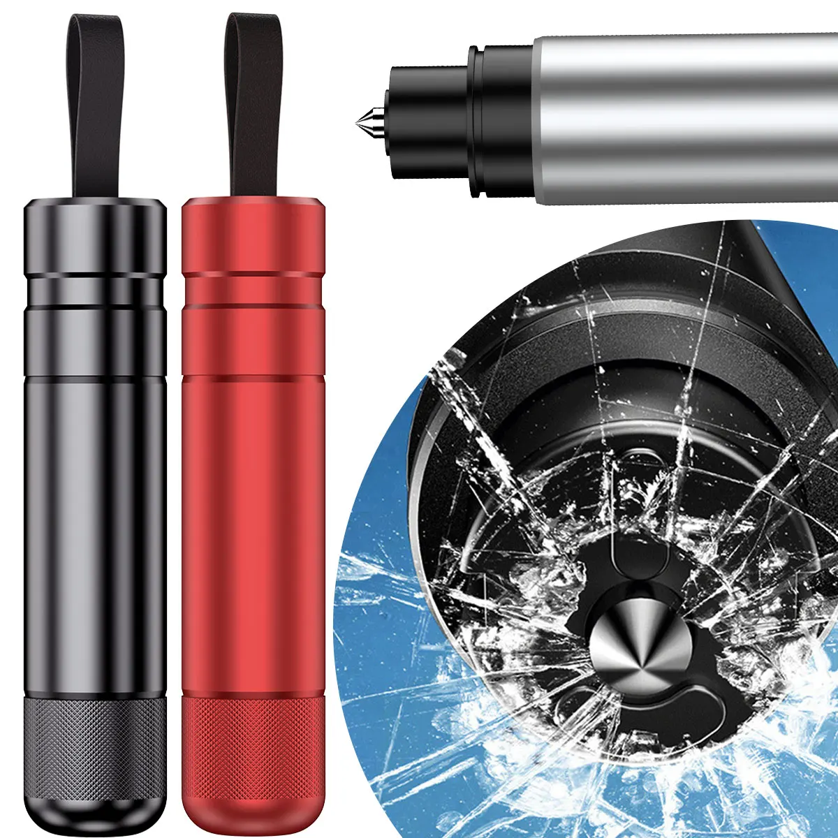 

Car Safety Hammer Auto Emergency Glass Window Breaker Seat Belt Cutter Life-Saving Escape Portable Mini Car Emergency Tool