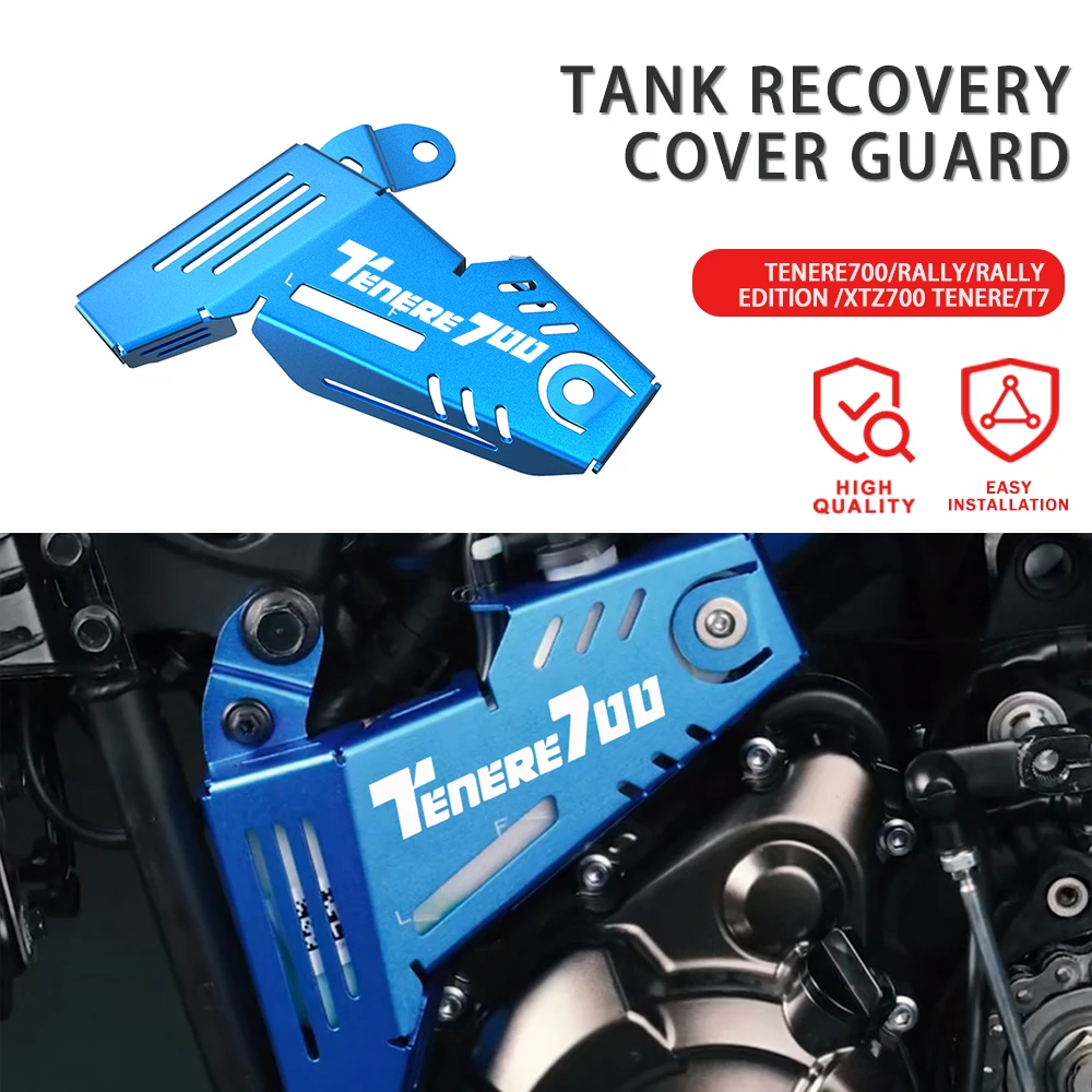

2023 Motorcycle Coolant Recovery Tank Shield Cover For Yamaha XTZ 700 TENERE RALLY EDITION XTZ700 TENERE T7 2019 2020 2021 2022