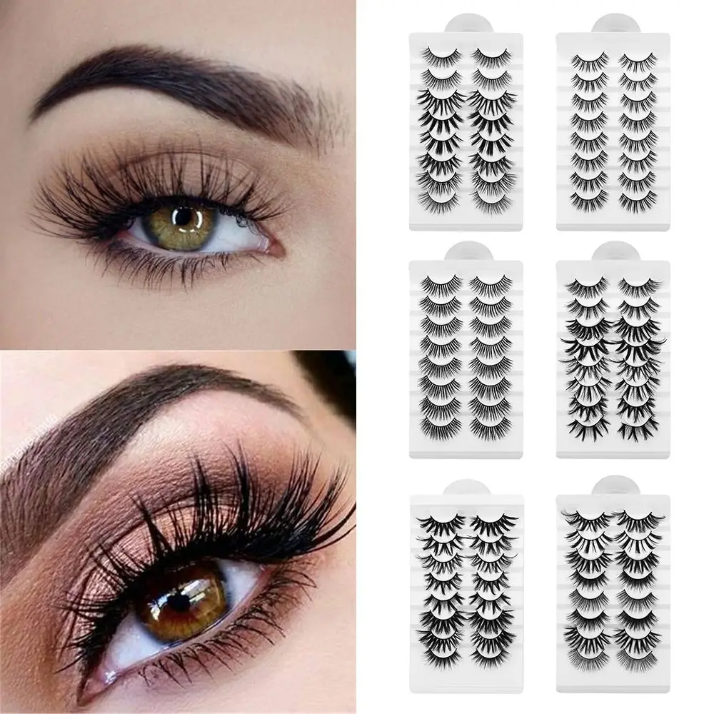 

Wispies Fluffy Eye Makeup Tools Multilayered Effect Eye Lash Extension False Eyelashes 3D Mink Full Volume Thick