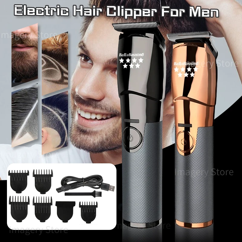

Professional Barber Electric Hair Clipper Rechargeable USB Hair Trimmer Waterproof Hair Cutting Machine For Men Cordless Shaver