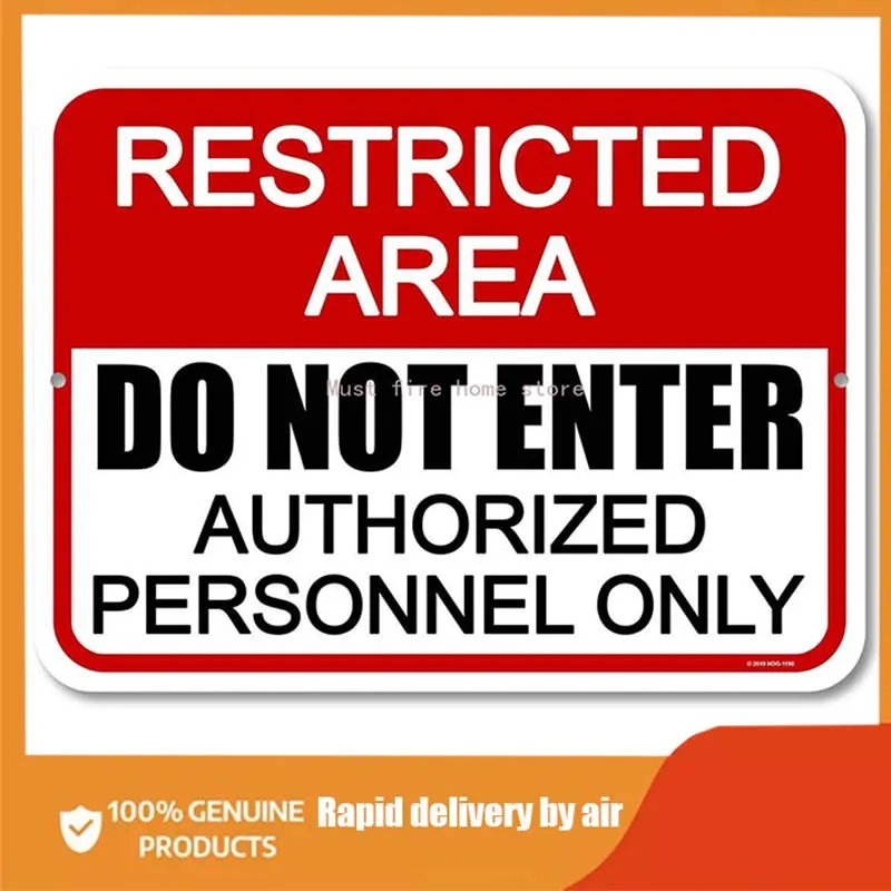 

Employees Only Sign, Restricted Area Authorized Personnel Only Metal Business Signs, Aluminum No Trespassing signs