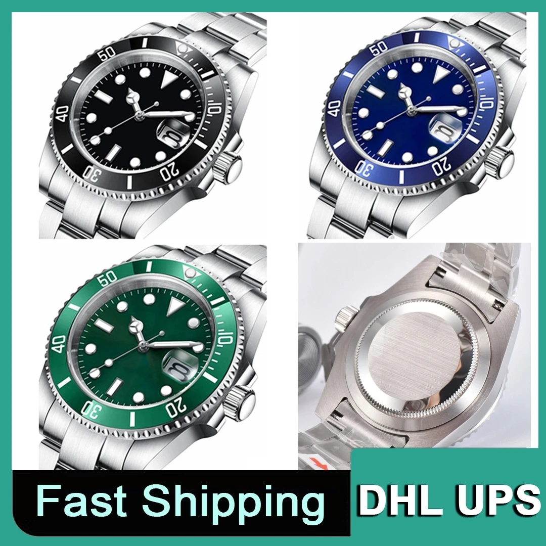 

Mens Watches Full Stainless Steel Automatic Mechanics Movment Green Sapphire 5ATM Waterproof Watch