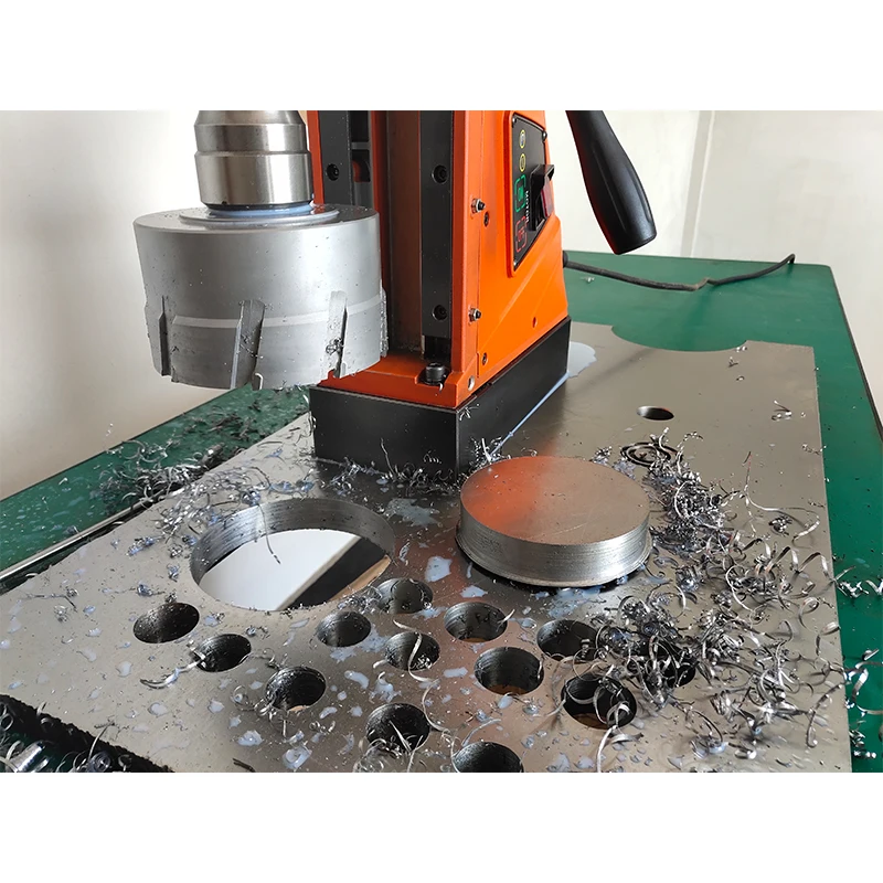 Фото CHTOOLS DX-120 220 В Магнитная дрель Новый продукт Двигатель с ЧПУ Шестерня Б/у состояние Магнитная настольная дрель Строительный подшипник №4