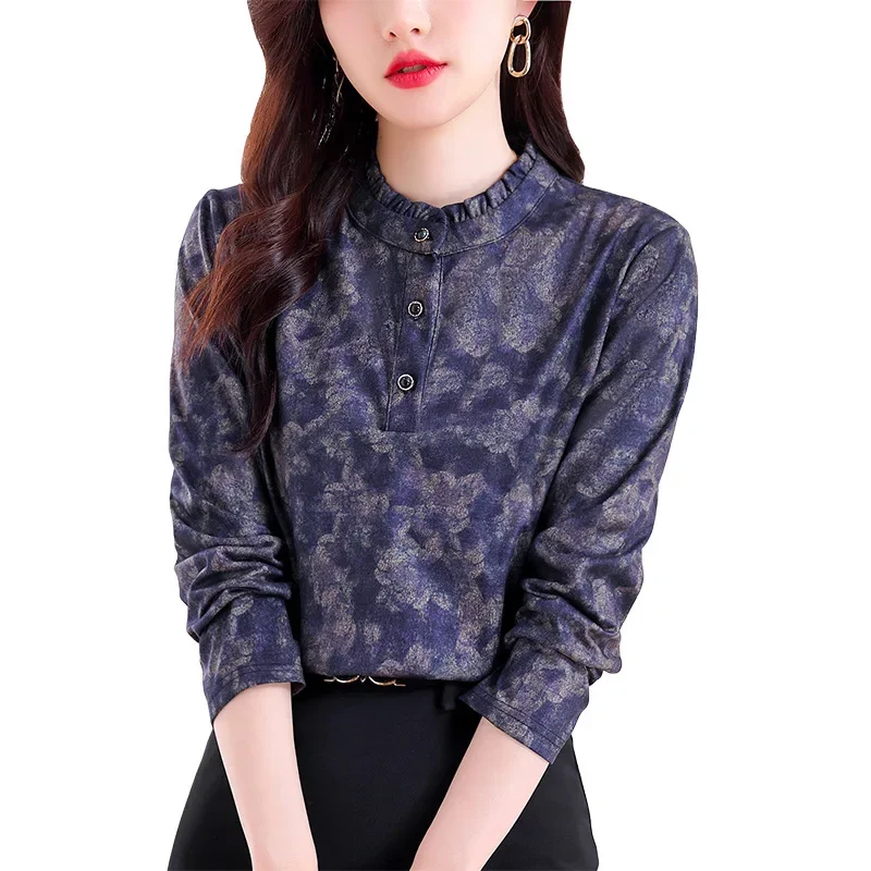 Новая модная возрастная повседневная элегантная женская рубашка с