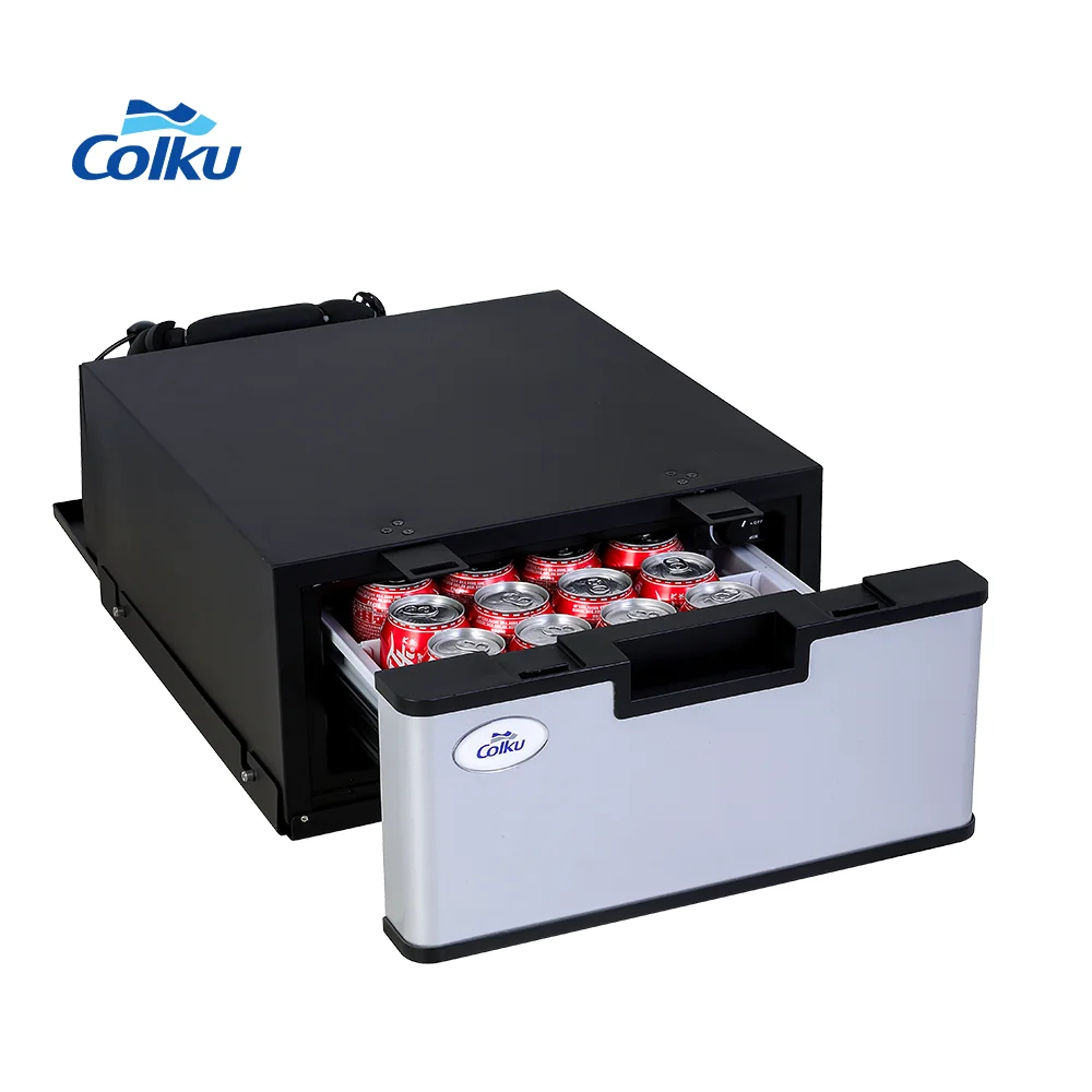 Фото Colku DC-23DR Быстрое охлаждение 23L Мини-автомобильный холодильник 12 В Тип ящика Морозильная камера для лагеря №4