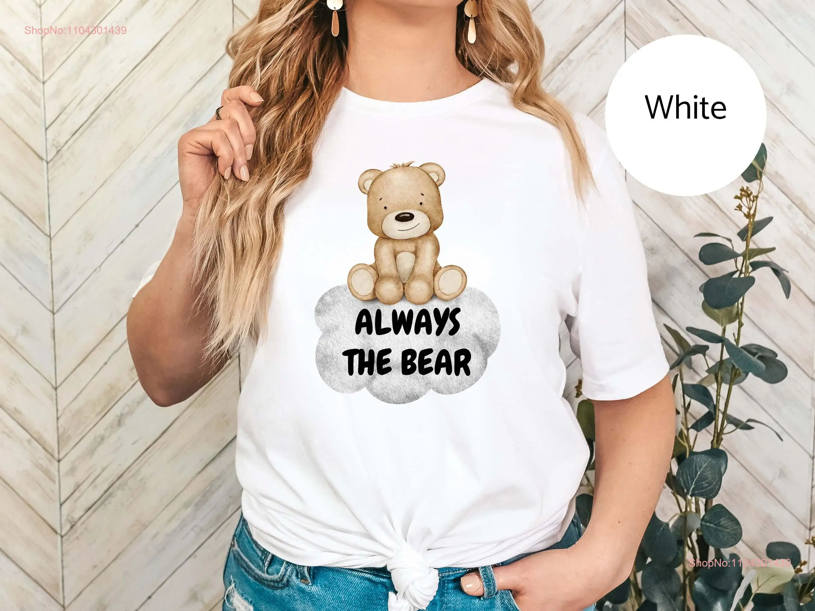 Женская футболка Team Bear на выбор против мужчины ухо 4B забавная женская с длинными