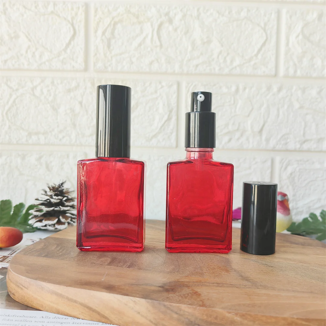 

Оптовая продажа, косметическая упаковка на заказ, 30 мл, 1 унция, пустой стеклянный тонкий туман, парфюмерные флаконы, емкость для мыла с эмульсией лосьона