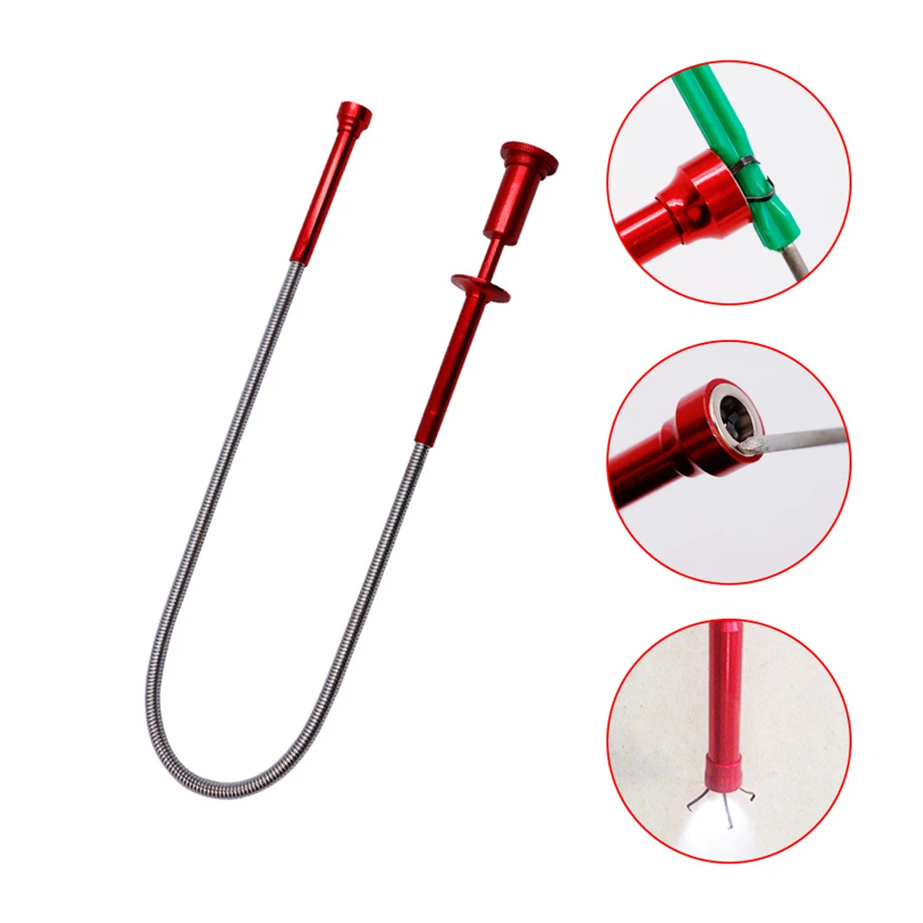 

Pickup Tool Portable Flexible Solid Color Toilet Lawn Key Picker Catcher