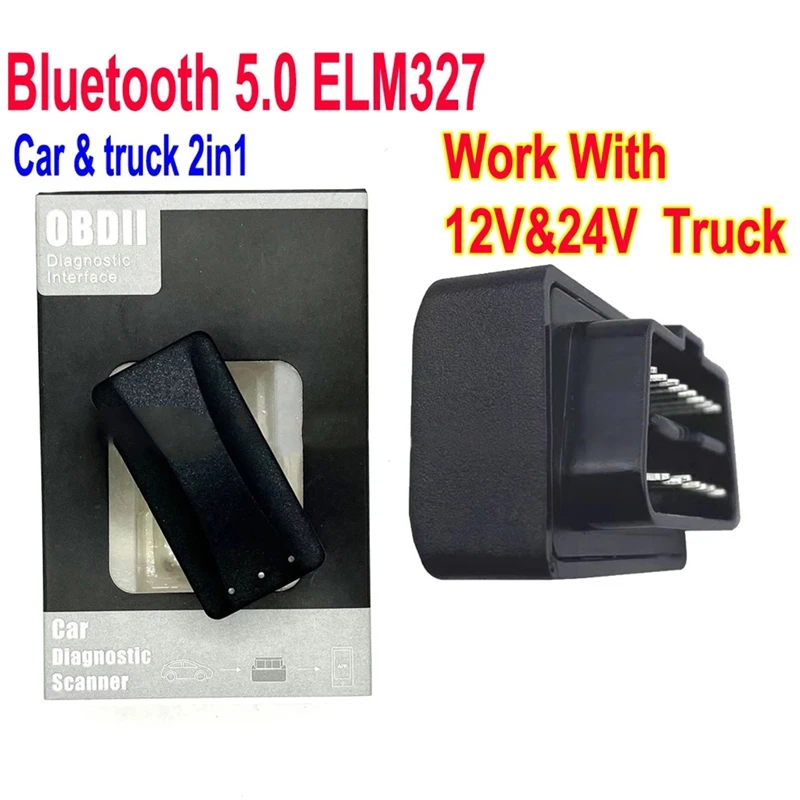 Диагностический инструмент адаптер V1.5 EML327 5 0 Bluetooth OBD2 сканер считыватель кодов