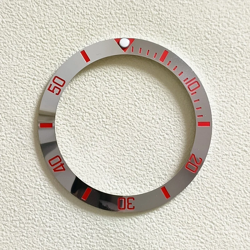 38mm Electroplate Ceramic Watch Bezel Insert Fits 40mm Mens Watch Ring Replace Accessories Inner Diaameter 30.5mm With Stickers