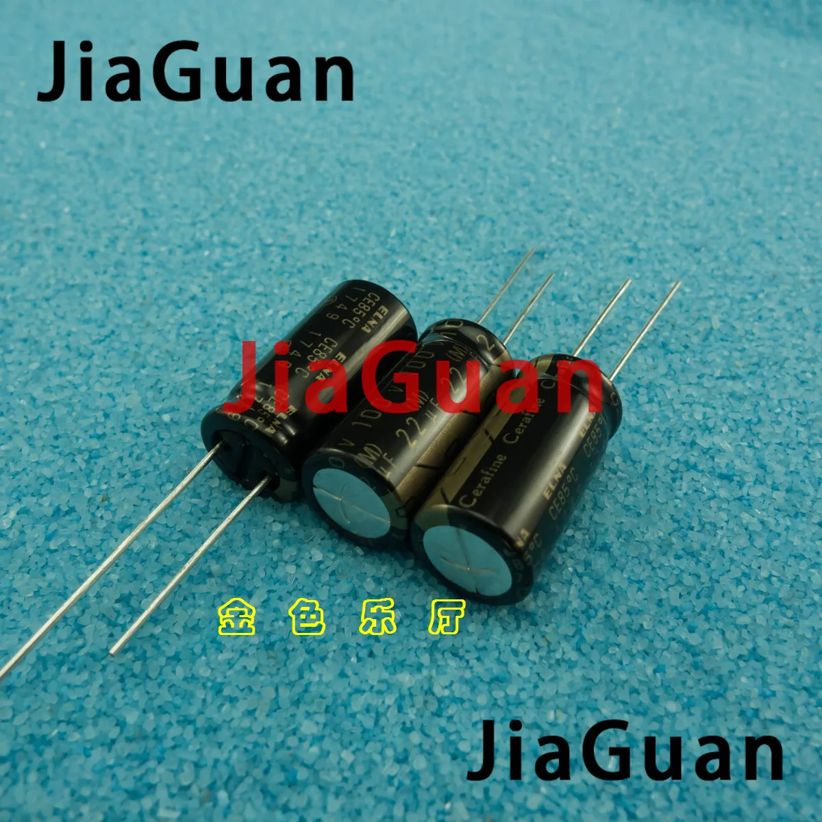 Электролитический конденсатор ELNA ROA Cerafine, 100 в, 10 х21 мм, 22 мкФ Ф/100 в, 22 мкФ, 100 в, черный, золотой, в, 22 мкФ, 4 шт.