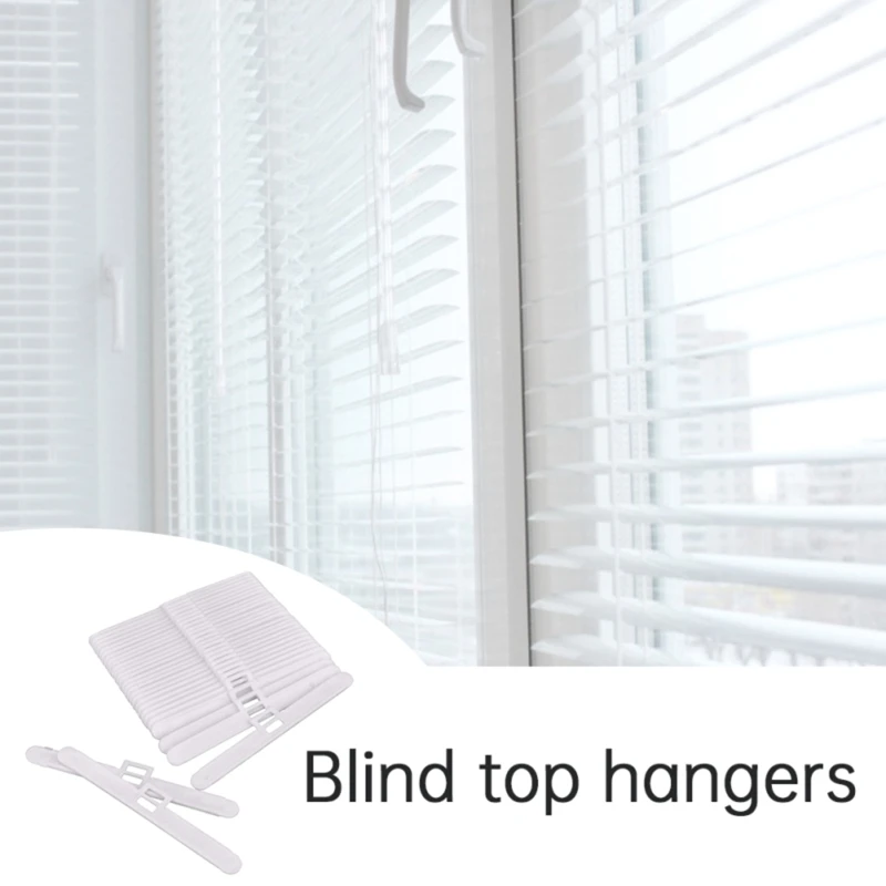 

Vertical Blind Clips 20 Pcs Top Hangers Easy Installation Curtain Accessories for Home Bedroom Office Curtains Repair Clip Tool
