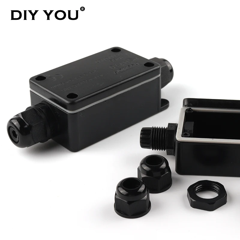 

IP66 Electrical Outdoor Waterproof Junction Box 4mm-8mm Cable Connector 2/3 Pin With Terminal Wire Connection 41A/450V
