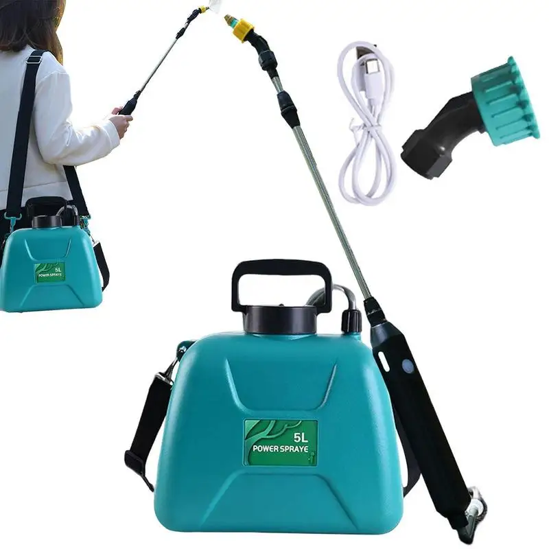 

Electric Sprayer 5L Watering Can With Spray G-un Garden Plant Mister USB Rechargeable 2400mAh Irrigation Tool Back Irrigation