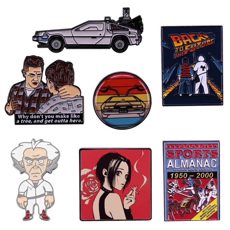 

Return To The Future Creative Series Enamel Pins Women's Badge Backpack Collar Flip Collar Pins Hat Jewelry