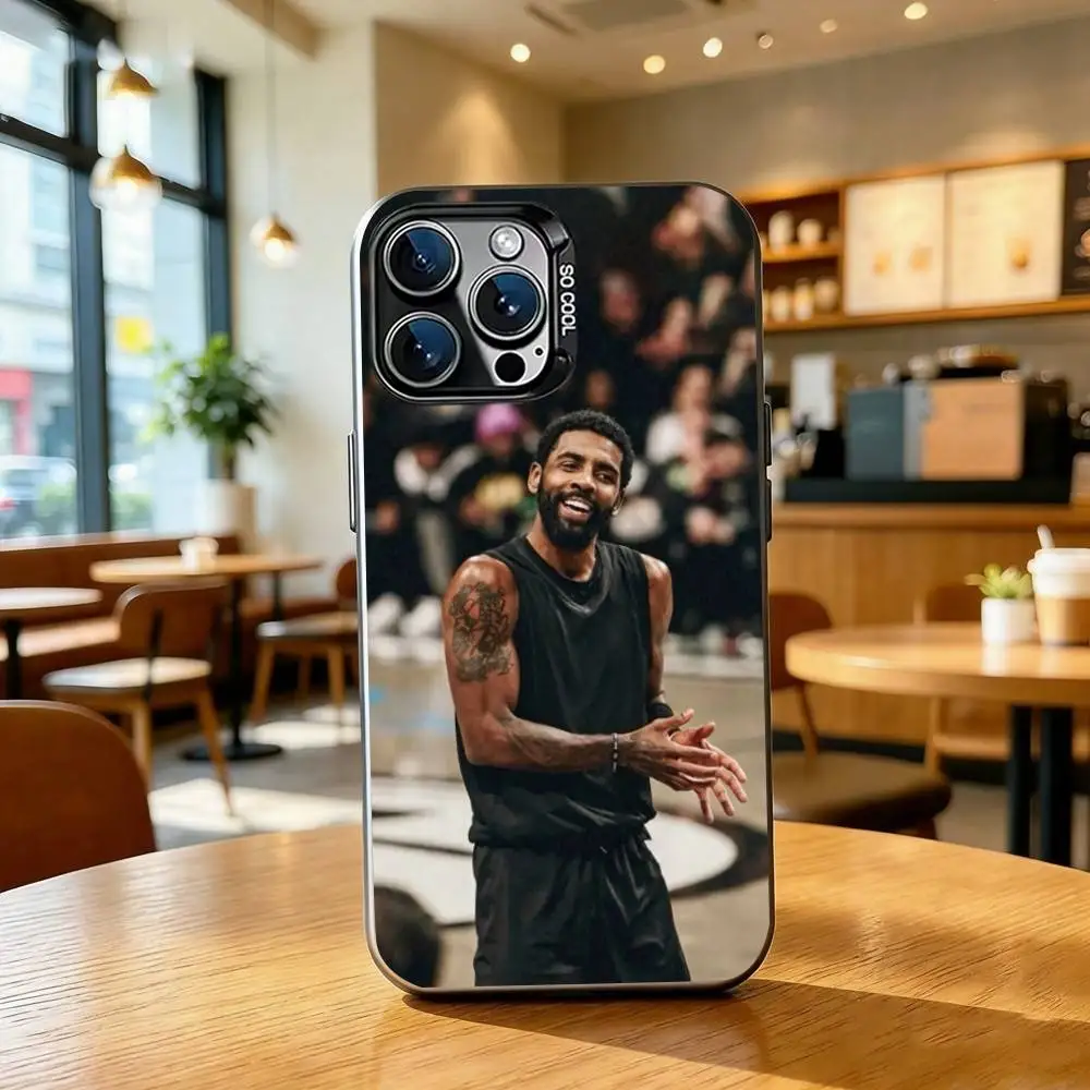 Фото Чехол для телефона K-Kyrie Irving для iPhone 17, 16, 15, 14, 13, 12, 11 Plus, Pro Max, XS, цветной серебристо-черный №2