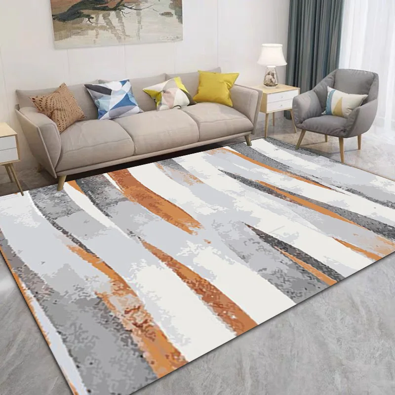 

Modern Minimalist Carpet Home Decoration Living Room Bedroom Carpets Nordic Geometric Printing Sofa Coffee Table Mat Kitchen Rug