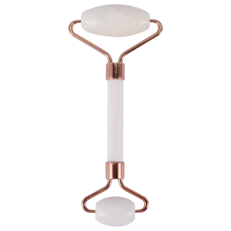 

Natural Jade Roller For Face - Gua Sha Massage Scraping Tool- Anti Aging Eye Facial Skin Massager Treatment Therapy - Premium Cl