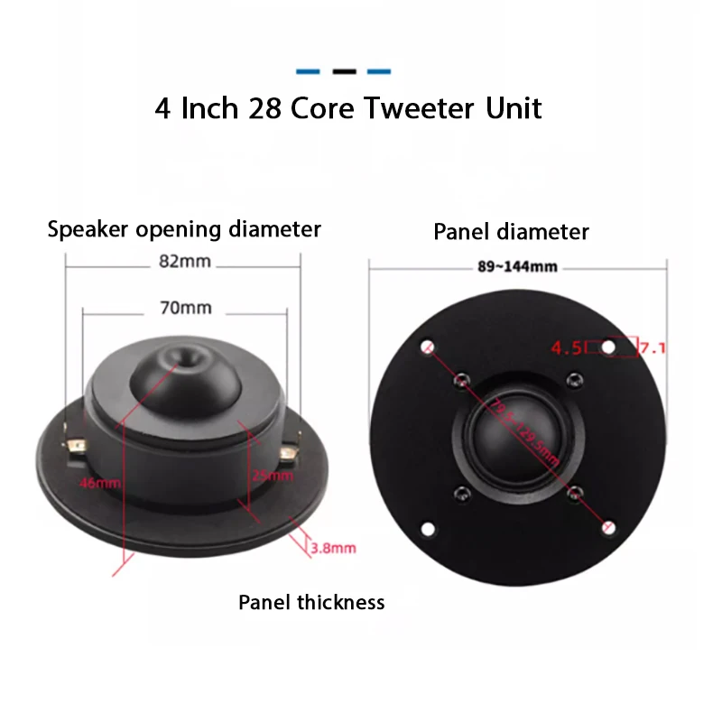 AOSIBAO 4-дюймовый высокочастотный динамик 25 ядер импортные динамики из шелковой