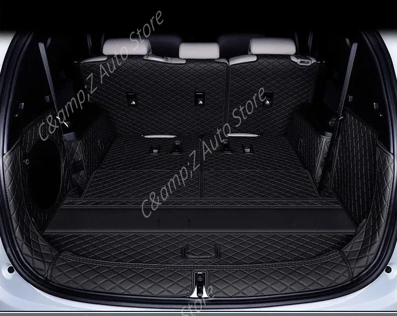 

Задние коврики в багажник автомобиля для BYD Tang EV DM-p DM-i MK2 2021-2027, 7-местный антигрязный чехол для хранения, коврик для багажника, автомобильные аксессуары