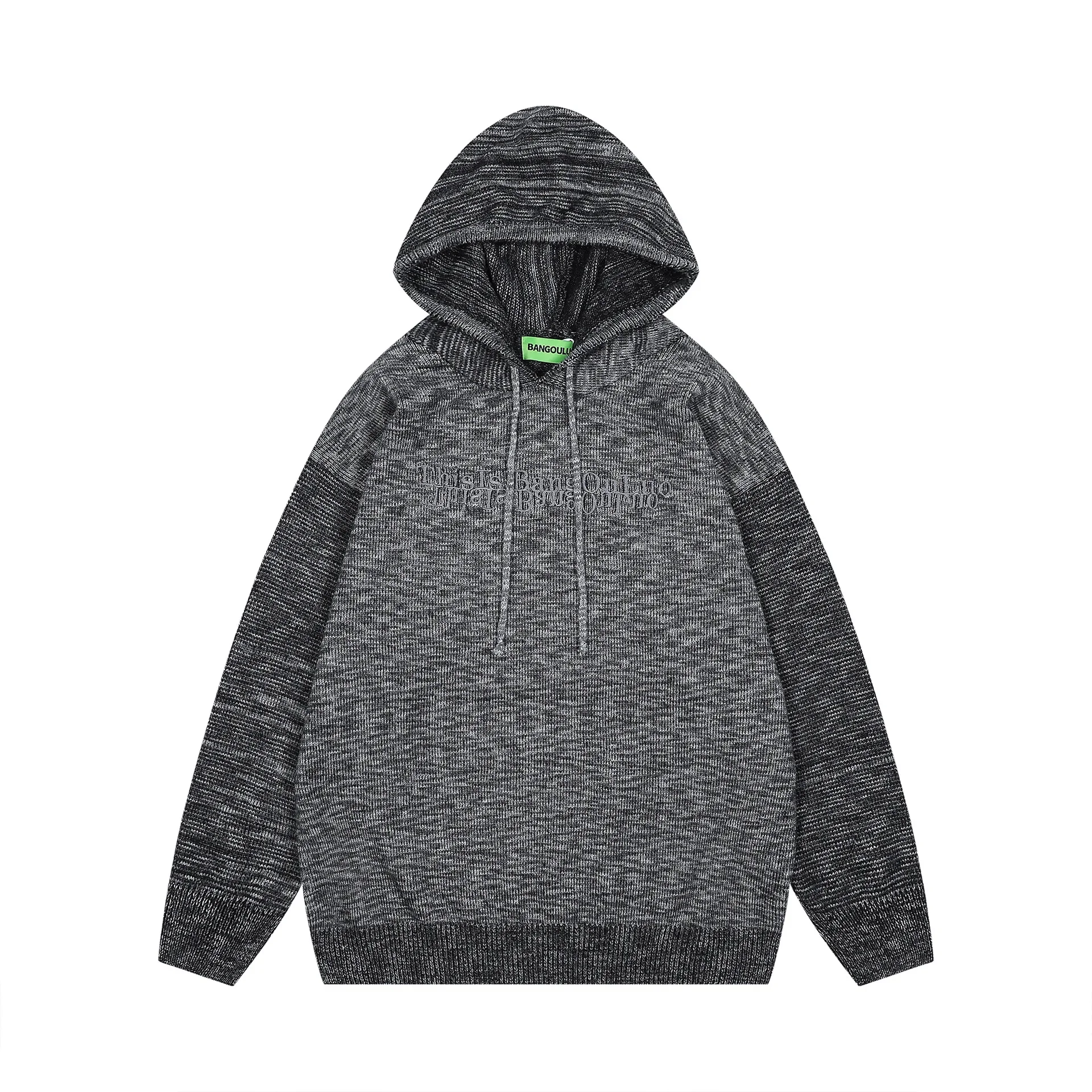 Chuanxian Niche Высококачественный свитер с капюшоном пуловер свободного покроя