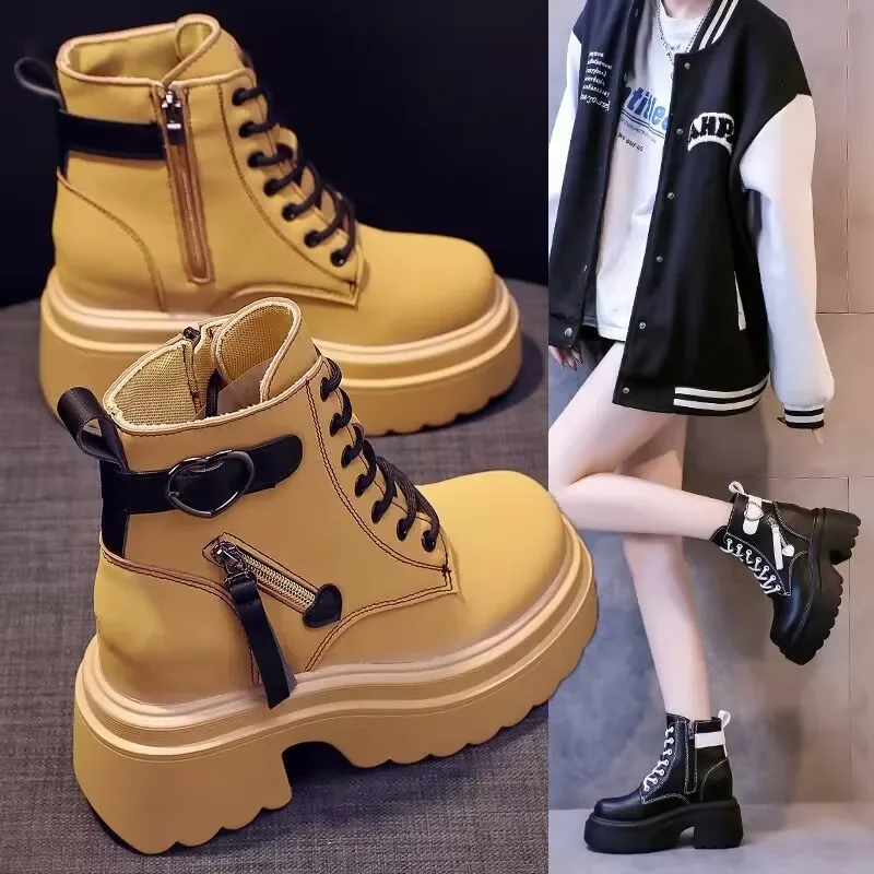 Женские спортивные кроссовки на платформе винтажная Вулканизированная подошва