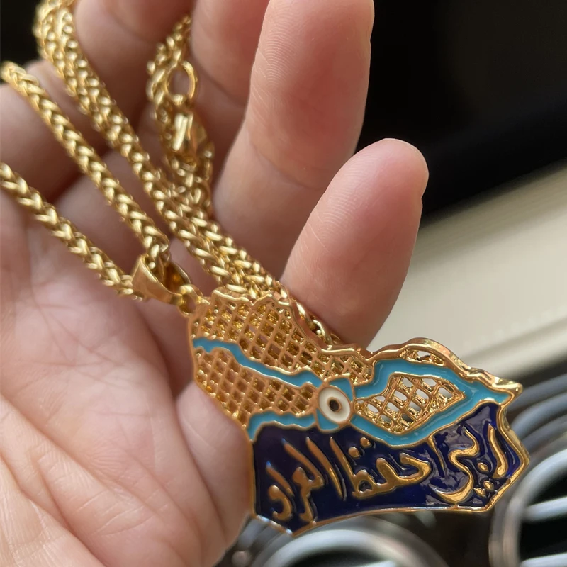 Мусульманский подвесной автомобиль карта Ирака 45 см цепной автомобильный педаль