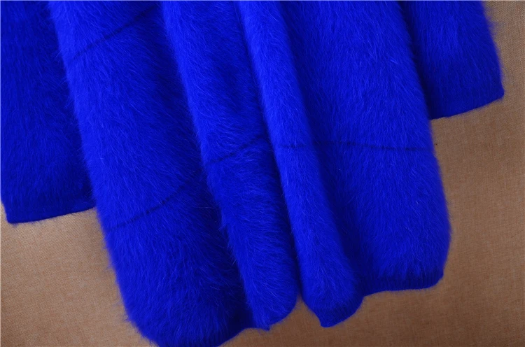 Плотный женский весенне-зимний Кардиган с длинным рукавом из меха норки