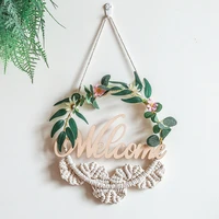 home decoration wall hanging wall hanging simulation flower plant welcome door knocker living room porch pendant courtyard room