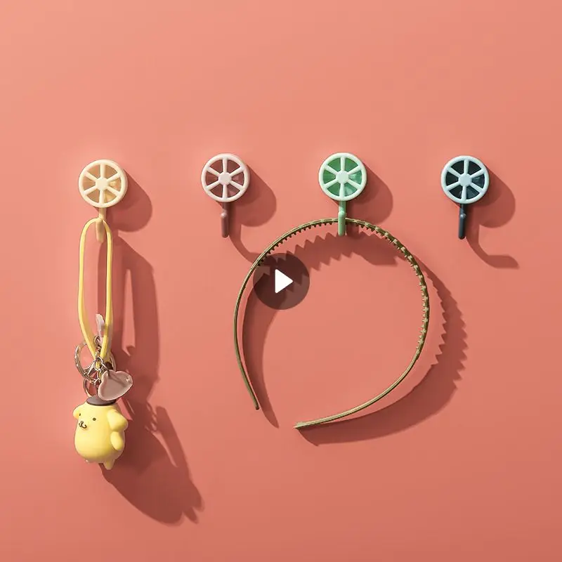 

Крючки без отверстий, 5 шт., креативные милые декоративные крючки без отверстий для кухни, спальни, дома