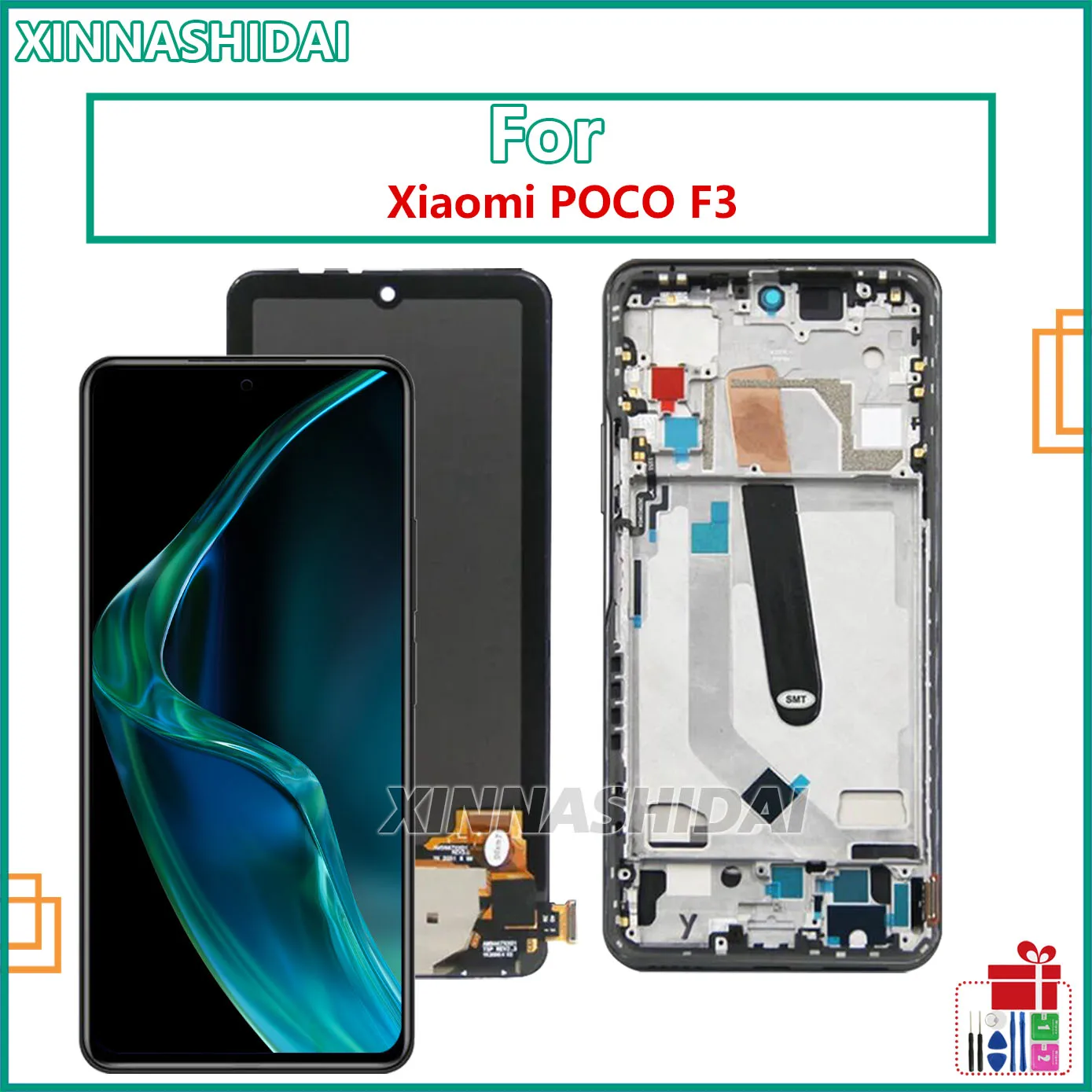 6 67-дюймовый Жк-дисплей Для Xiaomi Poco F3 Pro M2012k11ag Емкостный Дигитайзер Сенсорного