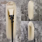 Длинные прямые синтетические парики с челкой для чернокожих женщин парик из высокотемпературного волокна блонд ежедневный косплей парик