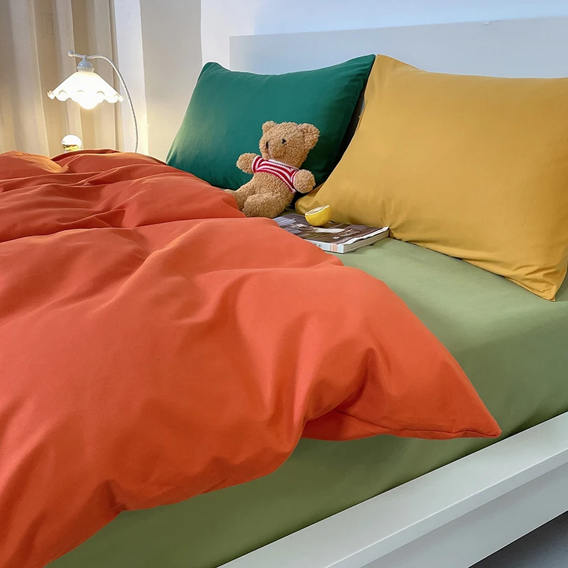 

Bedding Set 2 Bedrooms Sheet Duvet Cover Linens Bedspread Euro Nordic 150 Queen Double Pillowcases King Size Family Bed Linen