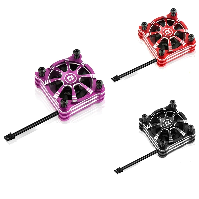 

1 шт. Металлический Высокоскоростной вентилятор RC модель охлаждающий вентилятор для 1/10 Drift ESC XD10 PRO Brushles ESC 5в-8в 22000 об/мин фиолетовый
