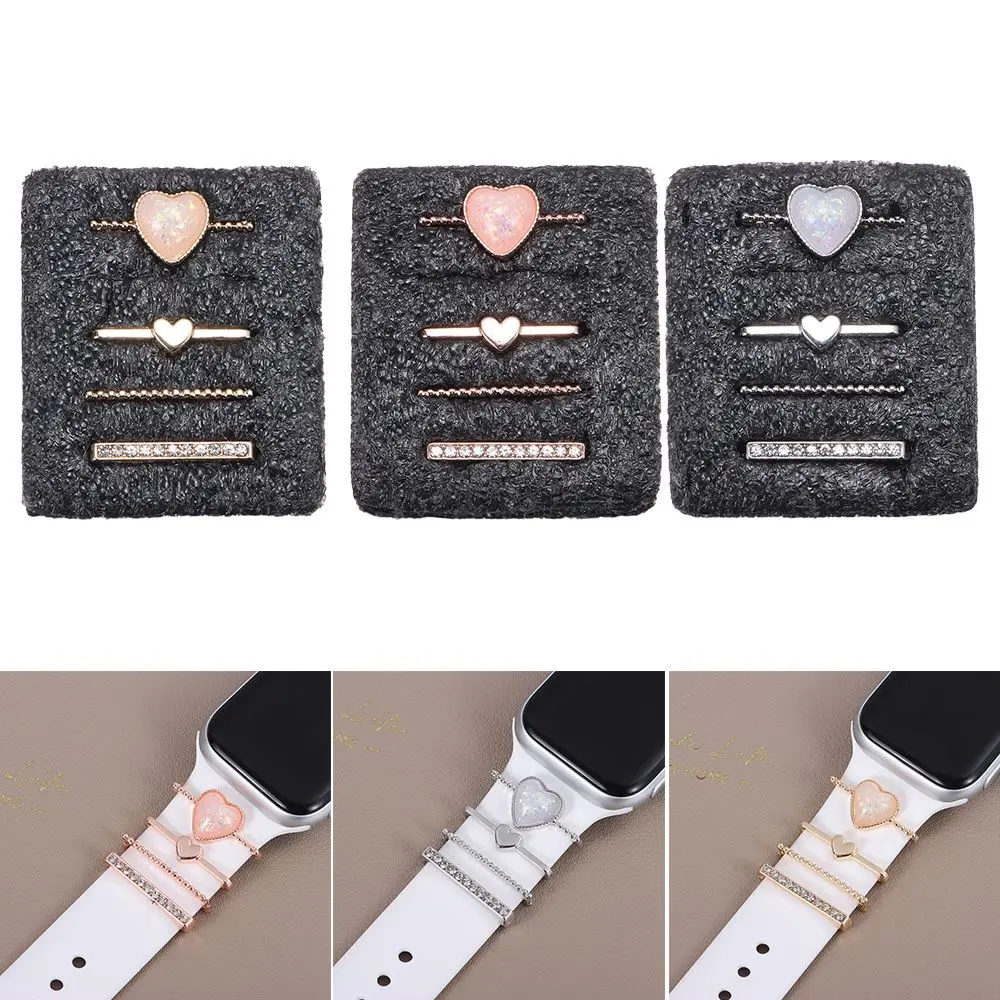 

Jewellery Metal Charms Band Ornament Strap Decorative Charms Diamond Ring For Apple Watch Strap Samsung Huawei Watch