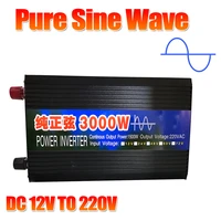 4000w3000w pure sine wave inverter dc 12v to ac 220v voltage converter power inverters with led display solar car inverters