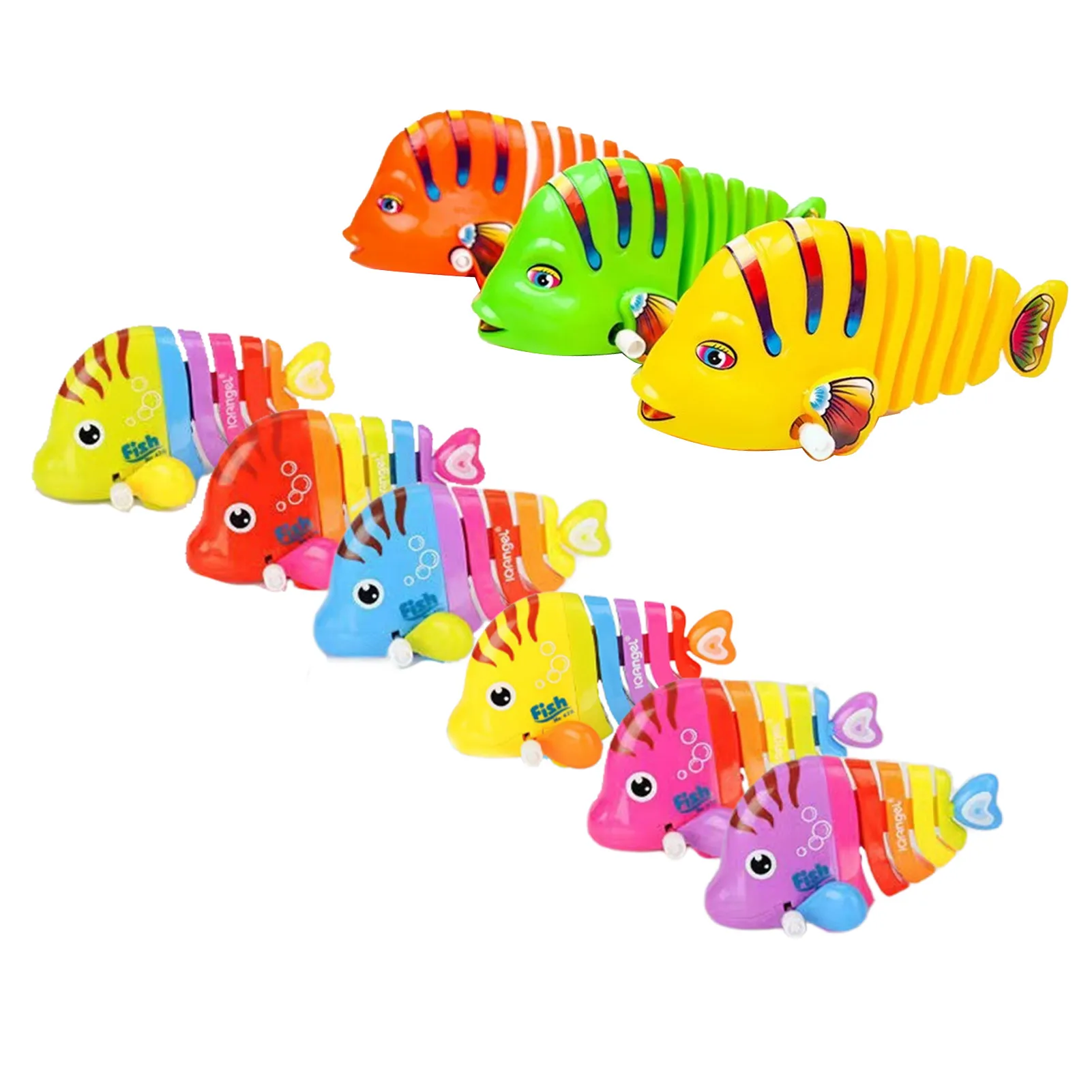 

Wind-up Fish Toy Floating Wind-up Fish Bath Water Toys Colorful Wagging Tail Fish Swimming Sea Animals Water Bathtub Toys For