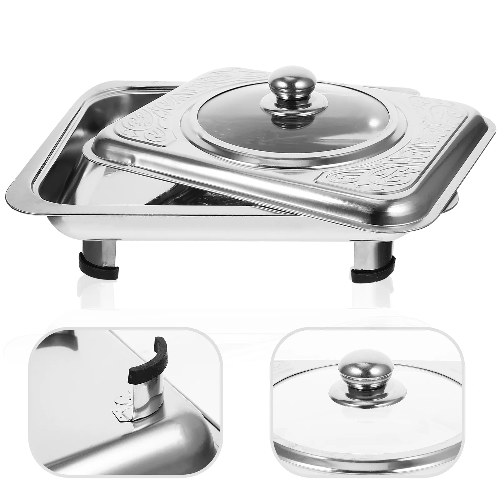 

Buffet Chafing Food Set Dish Warmer Pan Tray Chafer Steel Stainless Server Serving Warmers Pans Dishes Trays Catering Servers
