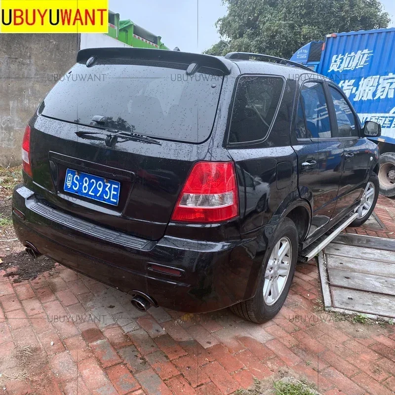 

Для Kia Sorento 2001 2002 2003 2004 2005 2006, глянцевая черная задняя крышка багажника, спойлер на крышу автомобиля, крылья, аксессуары для тюнинга автомобиля, часть