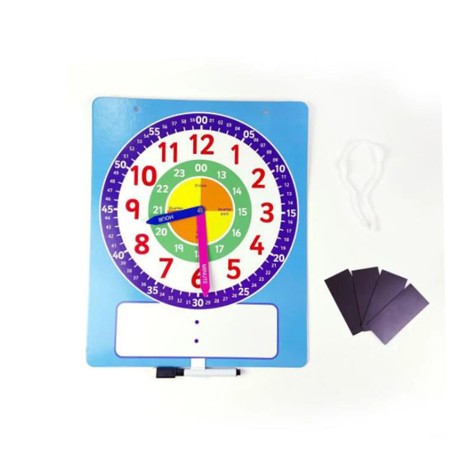 Paper Clock Educational Montessori Toy for Homeschool Birthday Gift