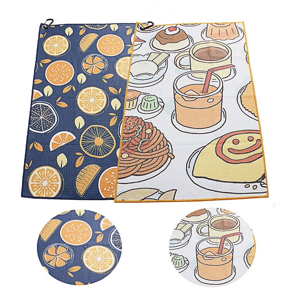 

Hot Selling Golf Towel Digital Printing Club Cleaning Supplies Accessories