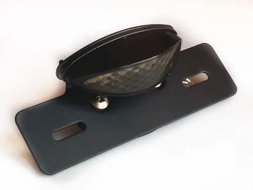 Smoke LED Brake Tail Light W/ License Plate Mount Cruiser Old School Vintage VT |