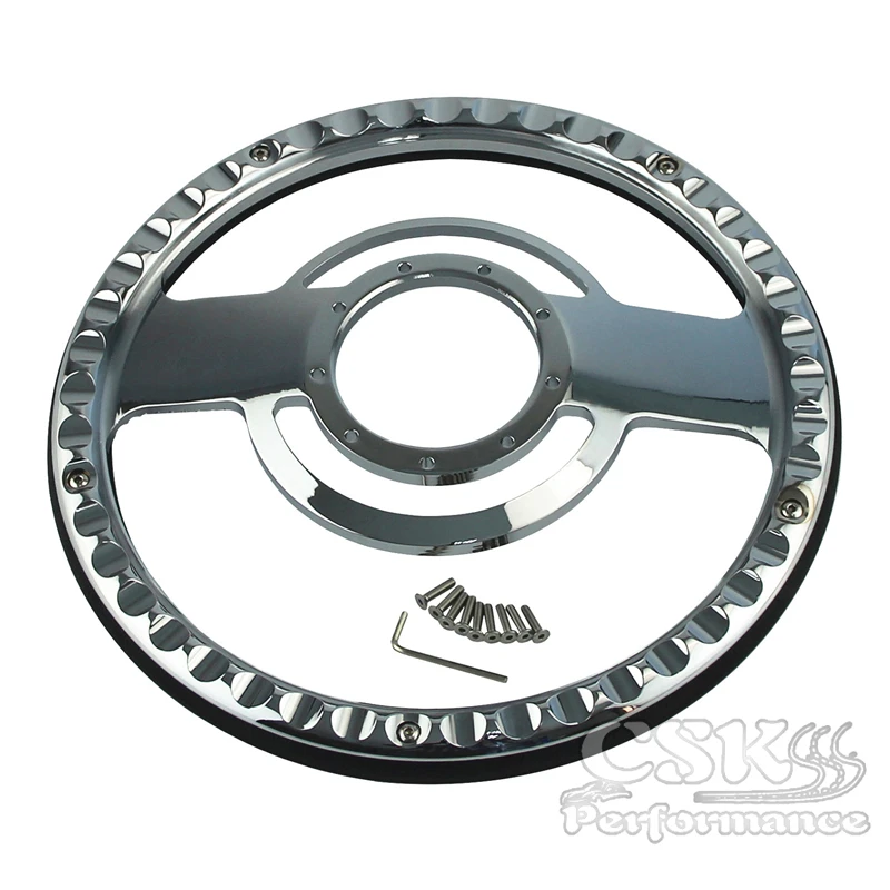 14&quot Chrome Half Wrap PVC 9 Bolt Steering Wheel For Chevy Tahoe GMC Jeep Cadillac |