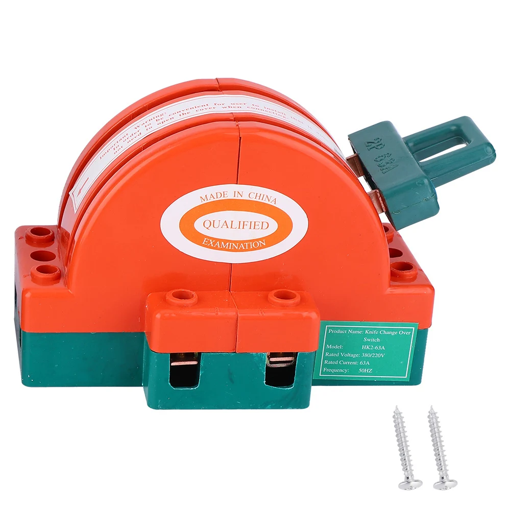 

Double Throw Knife Disconnect Switch Orange Red Terminal Connection Electric Supplies