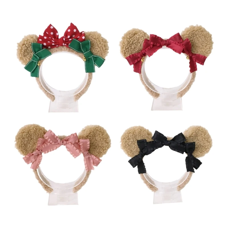 

Bear Ears Headband Cute Plush Animal Ears for All-Age Daily Wearing Cosplay NEW